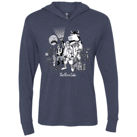 T-Shirts Vintage Navy / X-Small The Force Side Triblend Long Sleeve Hoodie Tee