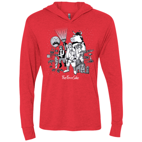 T-Shirts Vintage Red / X-Small The Force Side Triblend Long Sleeve Hoodie Tee