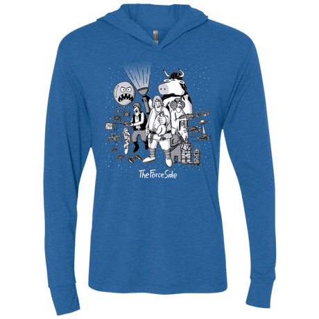 T-Shirts Vintage Royal / X-Small The Force Side Triblend Long Sleeve Hoodie Tee