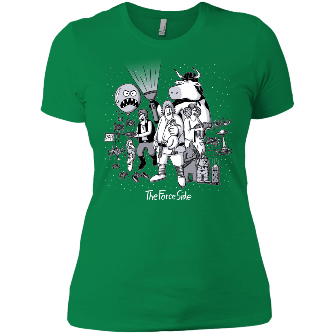 T-Shirts Kelly Green / X-Small The Force Side Women's Premium T-Shirt