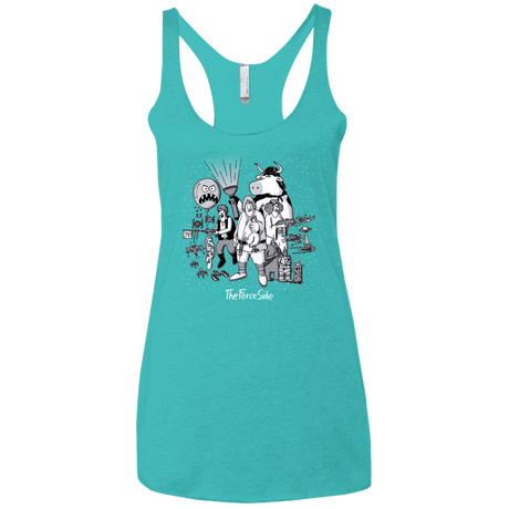 T-Shirts Tahiti Blue / X-Small The Force Side Women's Triblend Racerback Tank