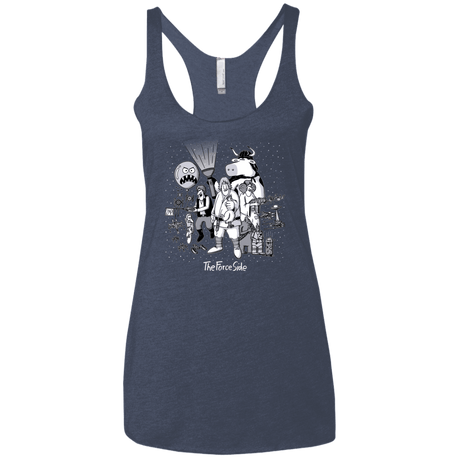 T-Shirts Vintage Navy / X-Small The Force Side Women's Triblend Racerback Tank