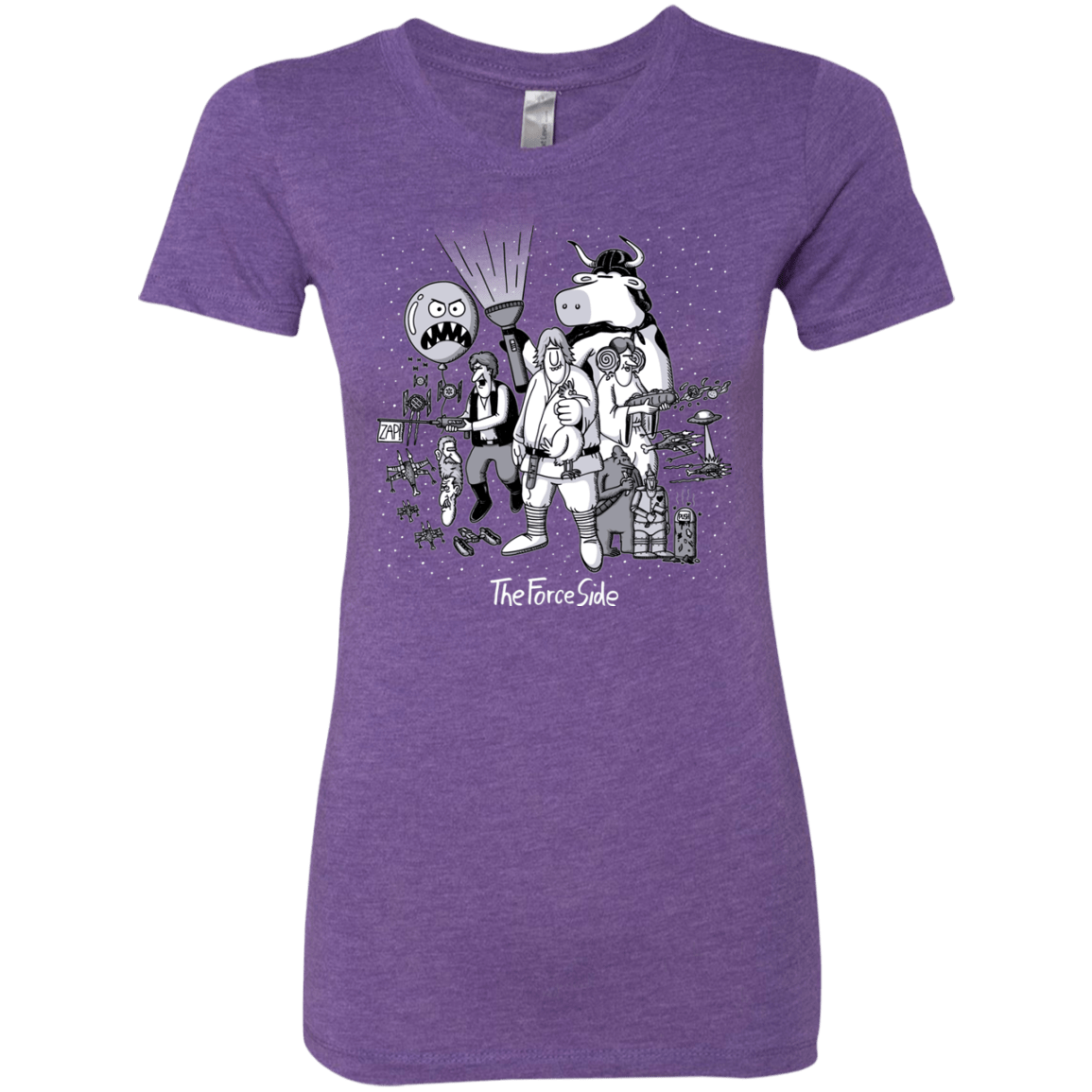 T-Shirts Purple Rush / Small The Force Side Women's Triblend T-Shirt