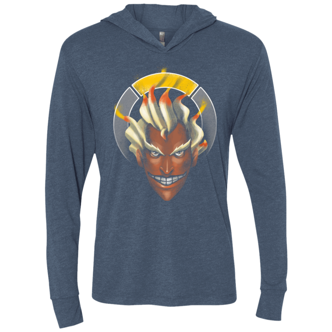 T-Shirts Indigo / X-Small The Freak Triblend Long Sleeve Hoodie Tee