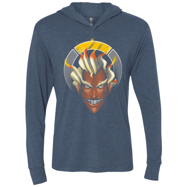 T-Shirts Indigo / X-Small The Freak Triblend Long Sleeve Hoodie Tee