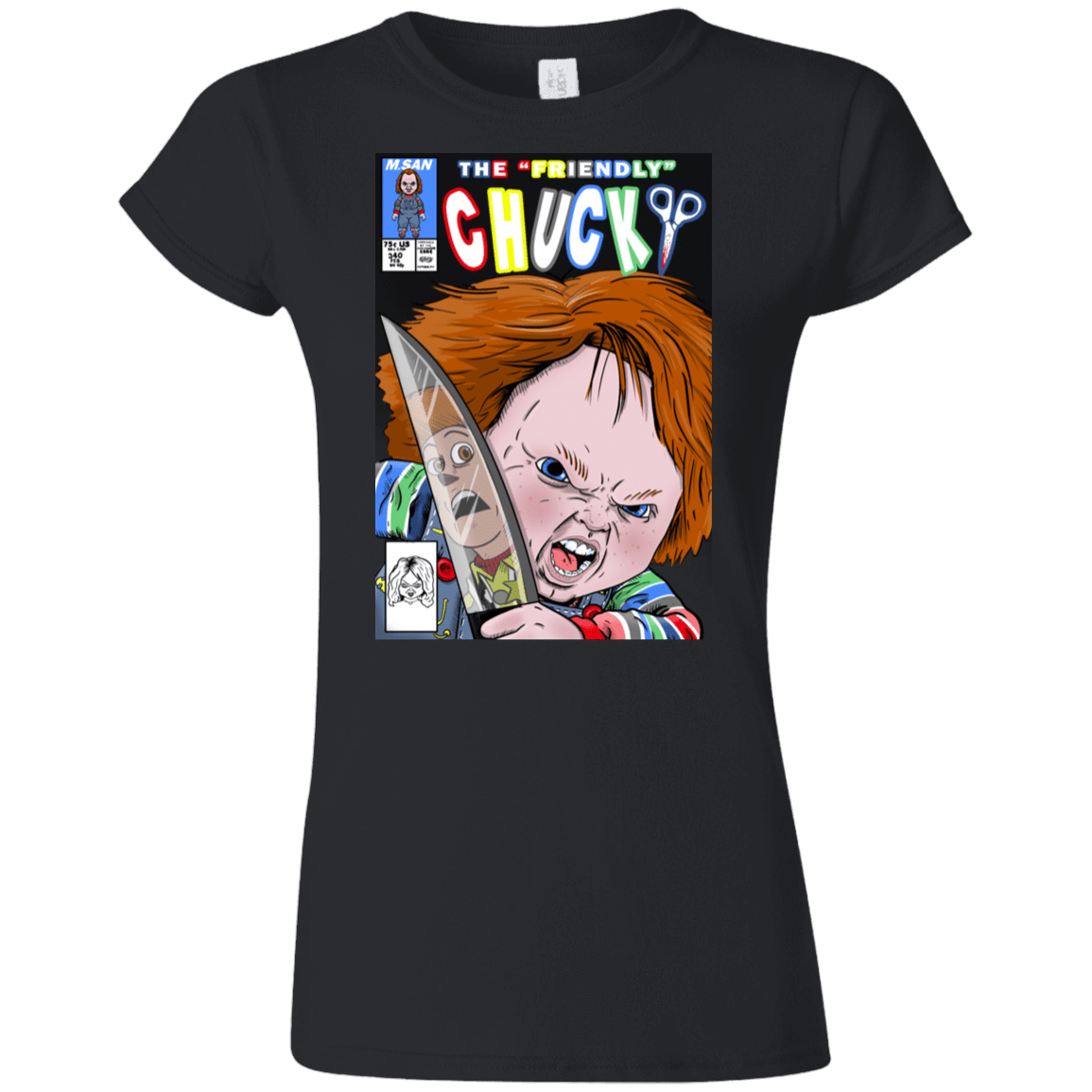 T-Shirts Black / S The Friendly Chucky Junior Slimmer-Fit T-Shirt