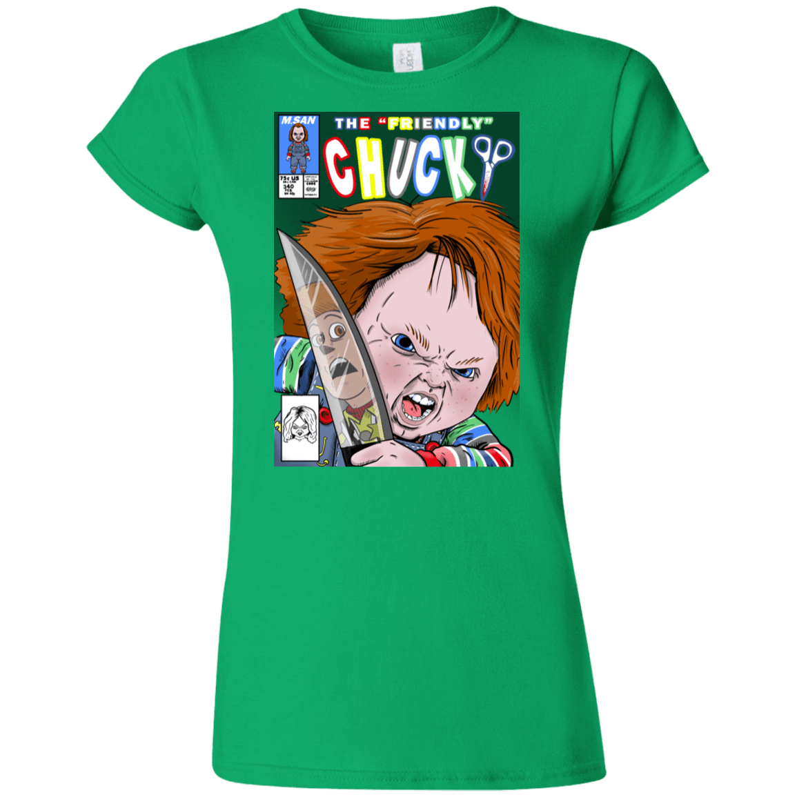 T-Shirts Irish Green / S The Friendly Chucky Junior Slimmer-Fit T-Shirt