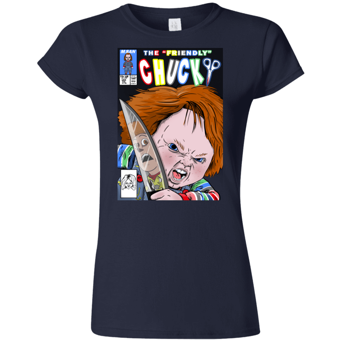 T-Shirts Navy / S The Friendly Chucky Junior Slimmer-Fit T-Shirt