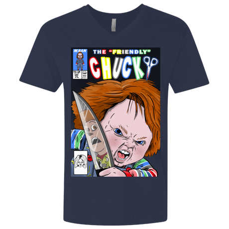 T-Shirts Midnight Navy / X-Small The Friendly Chucky Men's Premium V-Neck