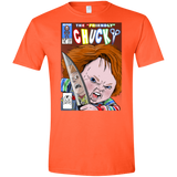 T-Shirts Orange / S The Friendly Chucky Men's Semi-Fitted Softstyle