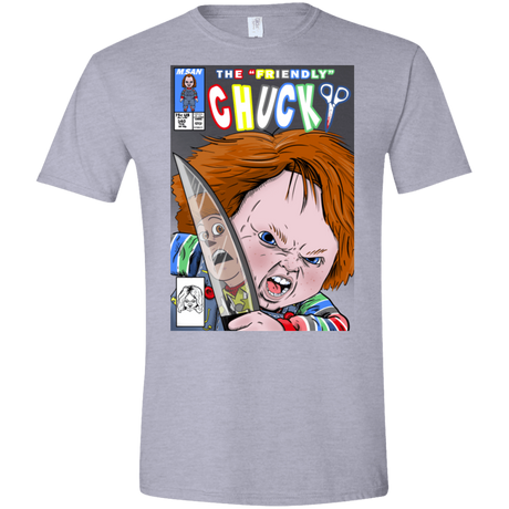 T-Shirts Sport Grey / X-Small The Friendly Chucky Men's Semi-Fitted Softstyle