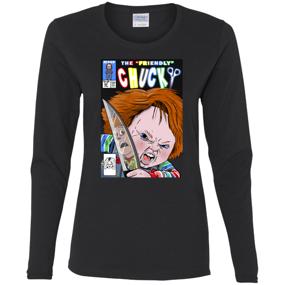 T-Shirts Black / S The Friendly Chucky Women's Long Sleeve T-Shirt