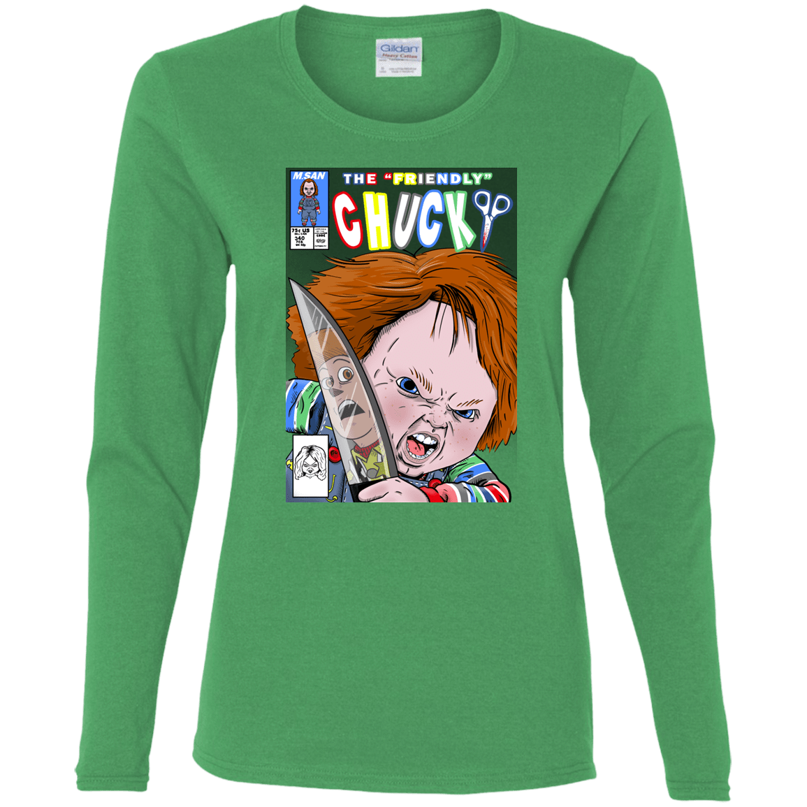 T-Shirts Irish Green / S The Friendly Chucky Women's Long Sleeve T-Shirt