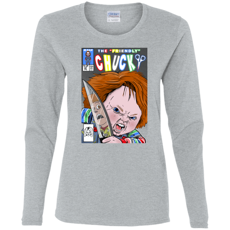 T-Shirts Sport Grey / S The Friendly Chucky Women's Long Sleeve T-Shirt