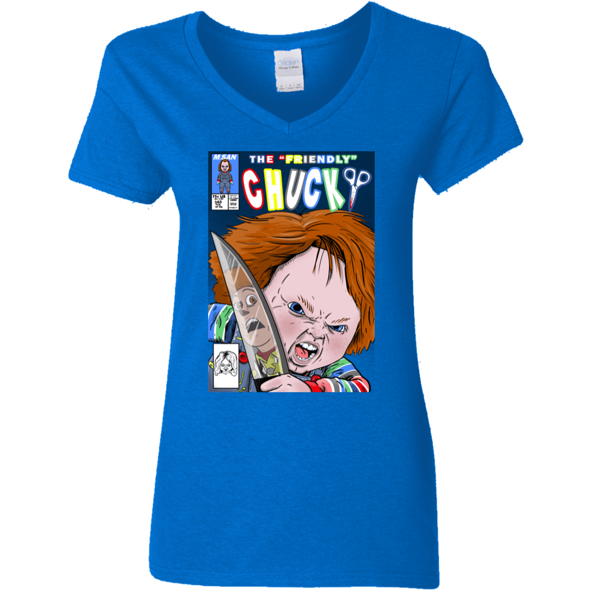 T-Shirts Royal / S The Friendly Chucky Women's V-Neck T-Shirt
