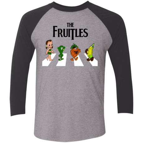 T-Shirts Premium Heather/ Vintage Black / X-Small The Fruitles Men's Triblend 3/4 Sleeve