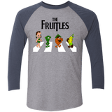 T-Shirts Premium Heather/ Vintage Navy / X-Small The Fruitles Men's Triblend 3/4 Sleeve