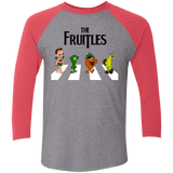 T-Shirts Premium Heather/ Vintage Red / X-Small The Fruitles Men's Triblend 3/4 Sleeve