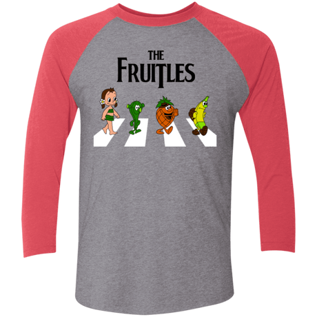 T-Shirts Premium Heather/ Vintage Red / X-Small The Fruitles Men's Triblend 3/4 Sleeve