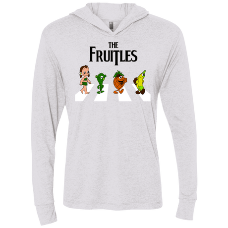T-Shirts Heather White / X-Small The Fruitles Triblend Long Sleeve Hoodie Tee