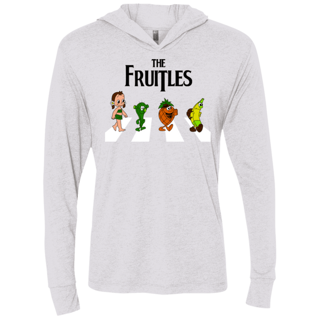 T-Shirts Heather White / X-Small The Fruitles Triblend Long Sleeve Hoodie Tee