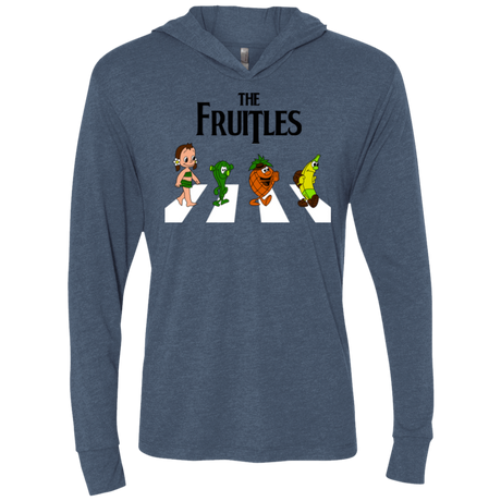 T-Shirts Indigo / X-Small The Fruitles Triblend Long Sleeve Hoodie Tee