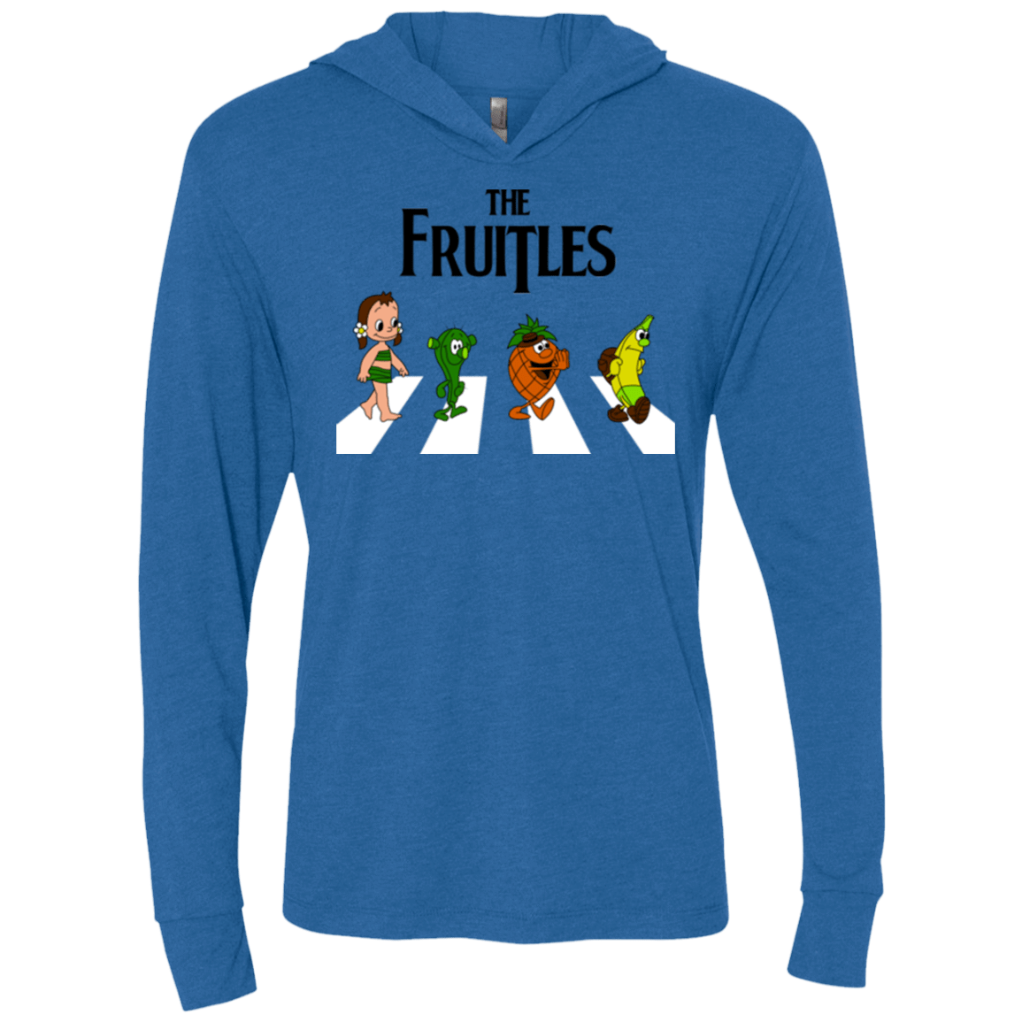 T-Shirts Vintage Royal / X-Small The Fruitles Triblend Long Sleeve Hoodie Tee