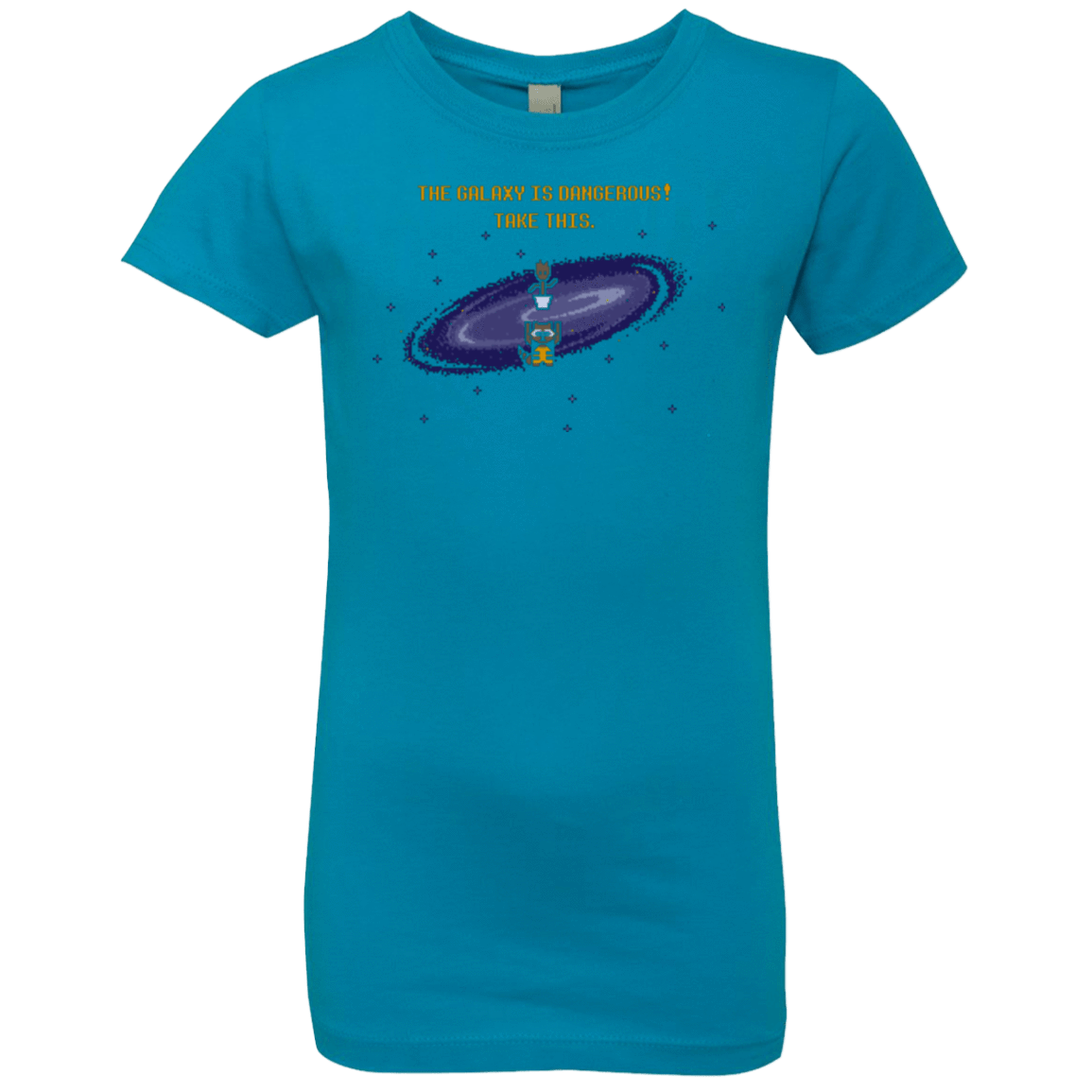 T-Shirts Turquoise / YXS The Galaxy is Dangerous Girls Premium T-Shirt