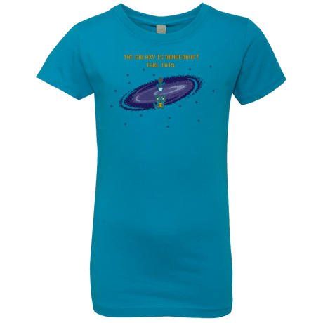 T-Shirts Turquoise / YXS The Galaxy is Dangerous Girls Premium T-Shirt