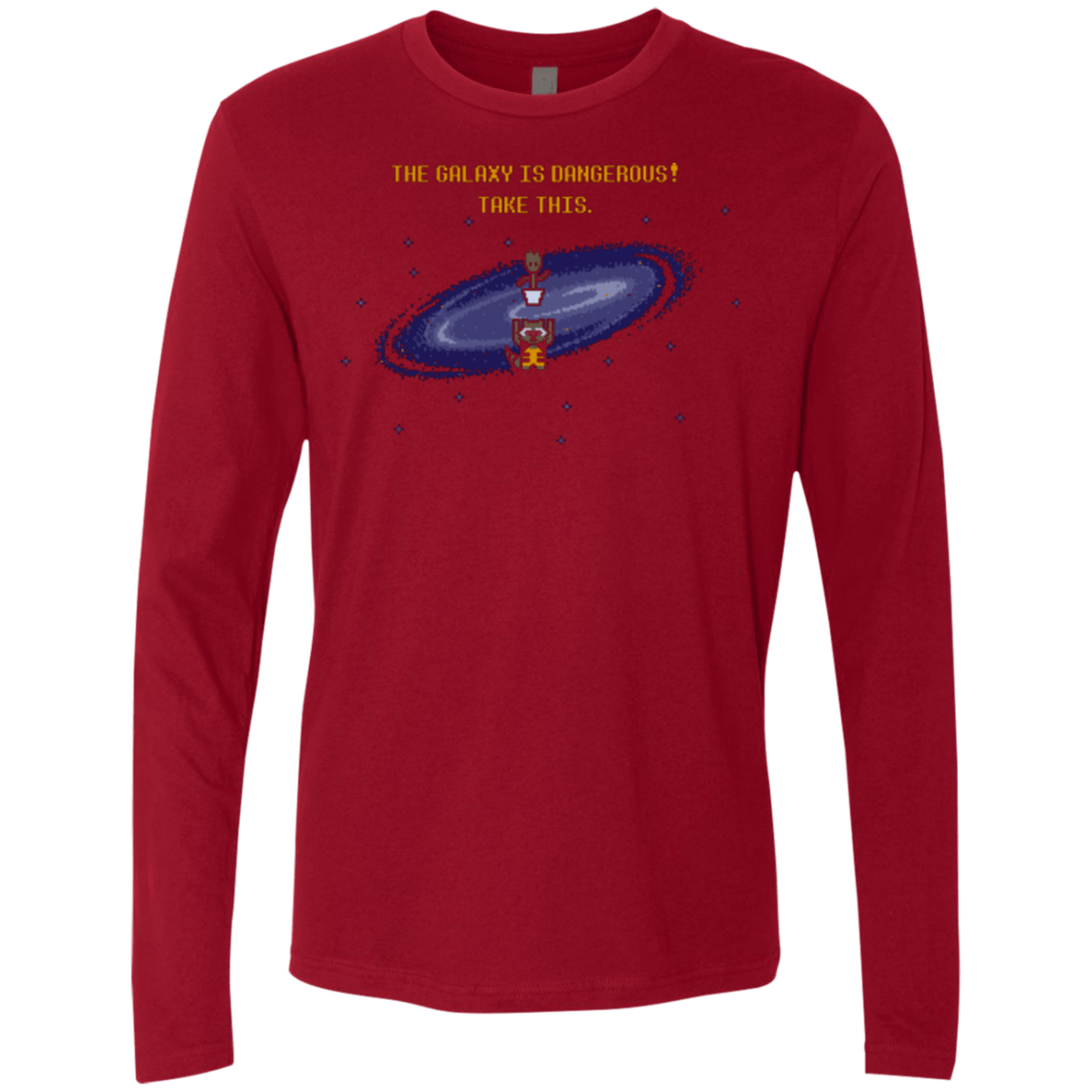 T-Shirts Cardinal / Small The Galaxy is Dangerous Men's Premium Long Sleeve
