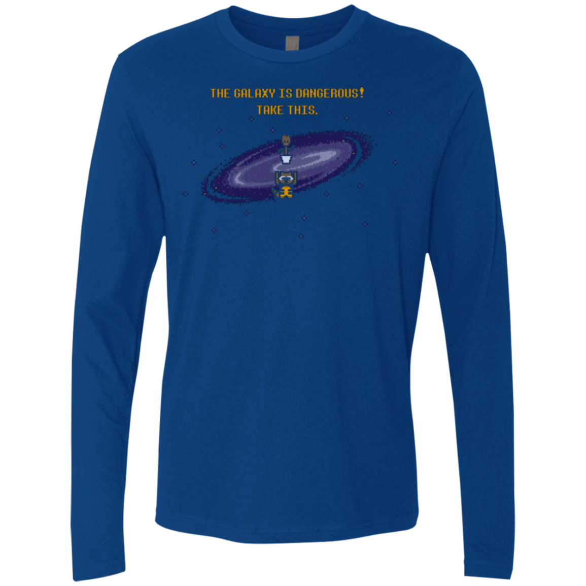 T-Shirts Royal / Small The Galaxy is Dangerous Men's Premium Long Sleeve