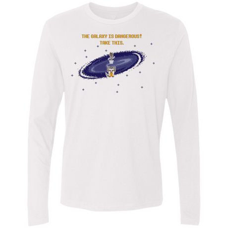 T-Shirts White / Small The Galaxy is Dangerous Men's Premium Long Sleeve