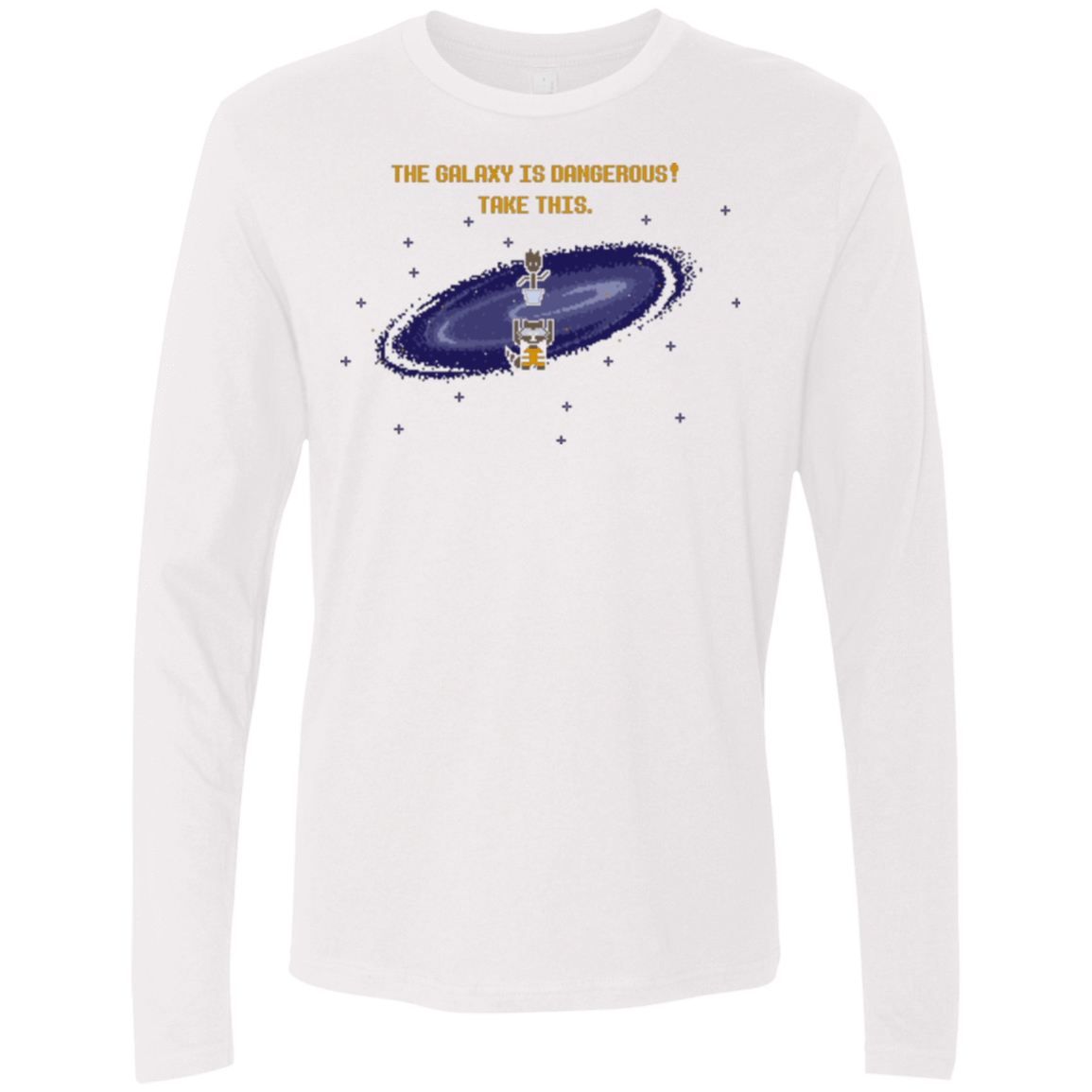 T-Shirts White / Small The Galaxy is Dangerous Men's Premium Long Sleeve