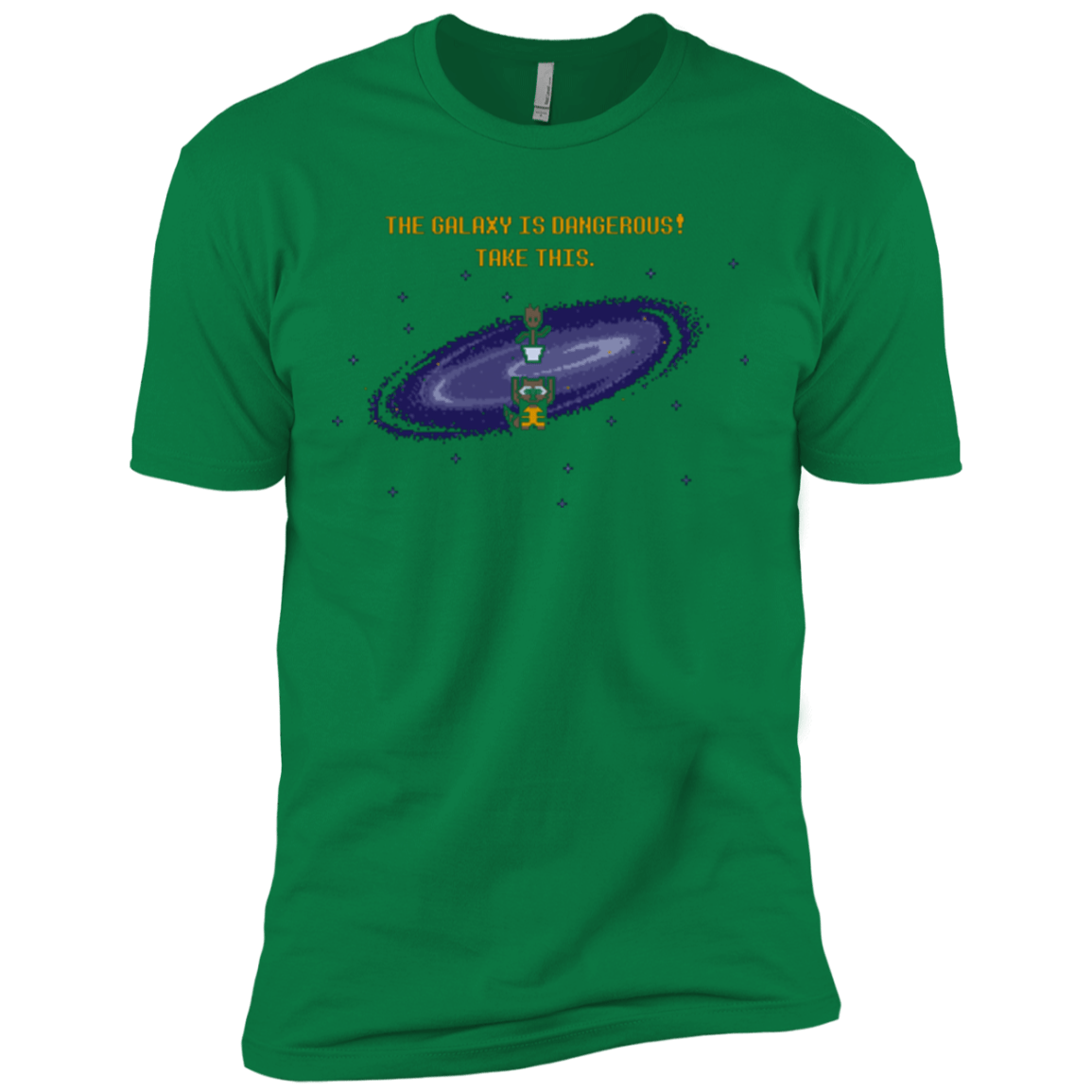 T-Shirts Kelly Green / X-Small The Galaxy is Dangerous Men's Premium T-Shirt