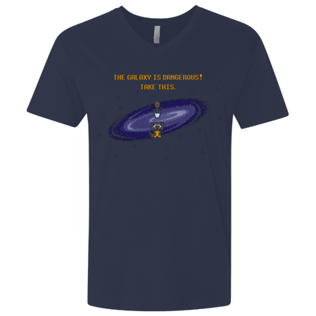 T-Shirts Midnight Navy / X-Small The Galaxy is Dangerous Men's Premium V-Neck