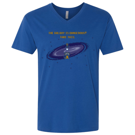 T-Shirts Royal / X-Small The Galaxy is Dangerous Men's Premium V-Neck