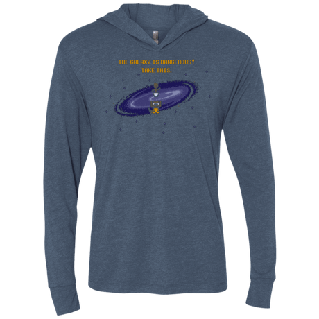 T-Shirts Indigo / X-Small The Galaxy is Dangerous Triblend Long Sleeve Hoodie Tee