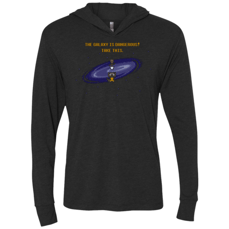 T-Shirts Vintage Black / X-Small The Galaxy is Dangerous Triblend Long Sleeve Hoodie Tee