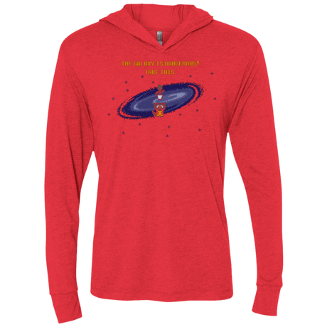 T-Shirts Vintage Red / X-Small The Galaxy is Dangerous Triblend Long Sleeve Hoodie Tee