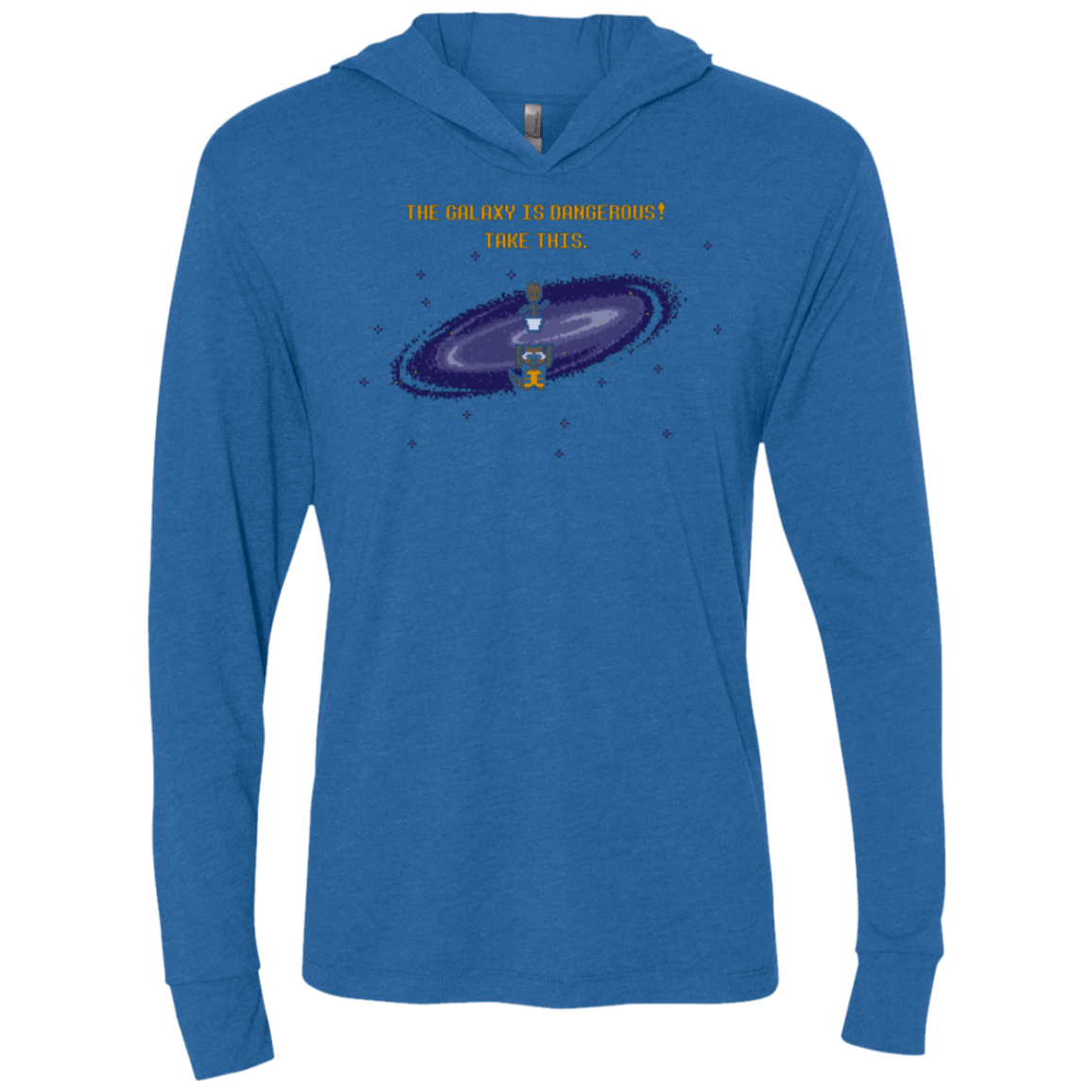T-Shirts Vintage Royal / X-Small The Galaxy is Dangerous Triblend Long Sleeve Hoodie Tee