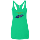 T-Shirts Envy / X-Small The Galaxy is Dangerous Women's Triblend Racerback Tank