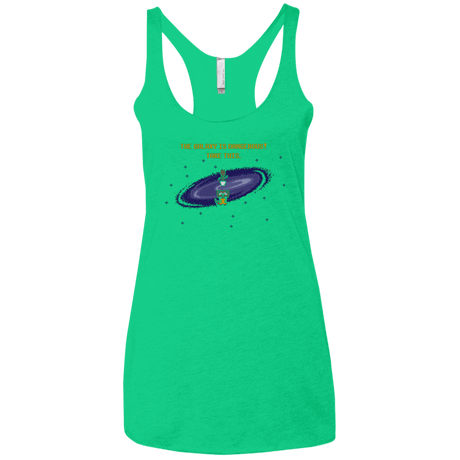 T-Shirts Envy / X-Small The Galaxy is Dangerous Women's Triblend Racerback Tank