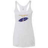 T-Shirts Heather White / X-Small The Galaxy is Dangerous Women's Triblend Racerback Tank