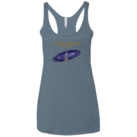 T-Shirts Indigo / X-Small The Galaxy is Dangerous Women's Triblend Racerback Tank