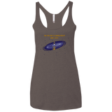 T-Shirts Macchiato / X-Small The Galaxy is Dangerous Women's Triblend Racerback Tank