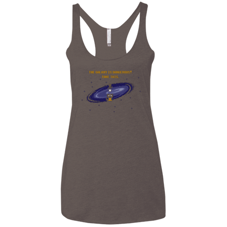 T-Shirts Macchiato / X-Small The Galaxy is Dangerous Women's Triblend Racerback Tank