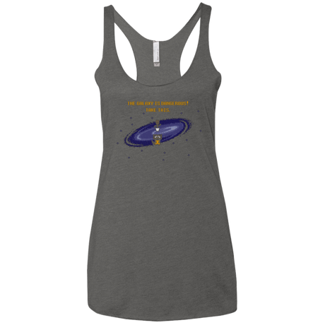 T-Shirts Premium Heather / X-Small The Galaxy is Dangerous Women's Triblend Racerback Tank
