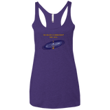 T-Shirts Purple / X-Small The Galaxy is Dangerous Women's Triblend Racerback Tank