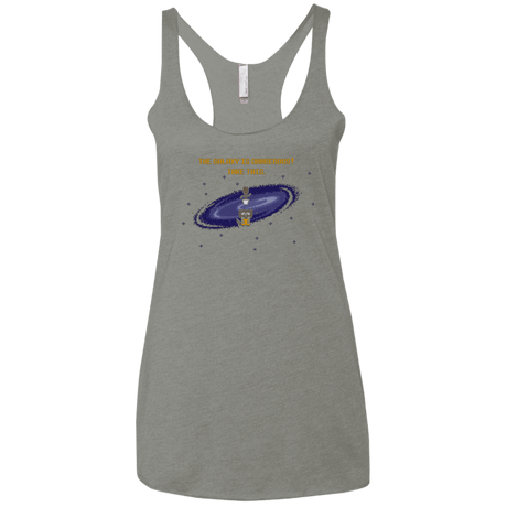 T-Shirts Venetian Grey / X-Small The Galaxy is Dangerous Women's Triblend Racerback Tank