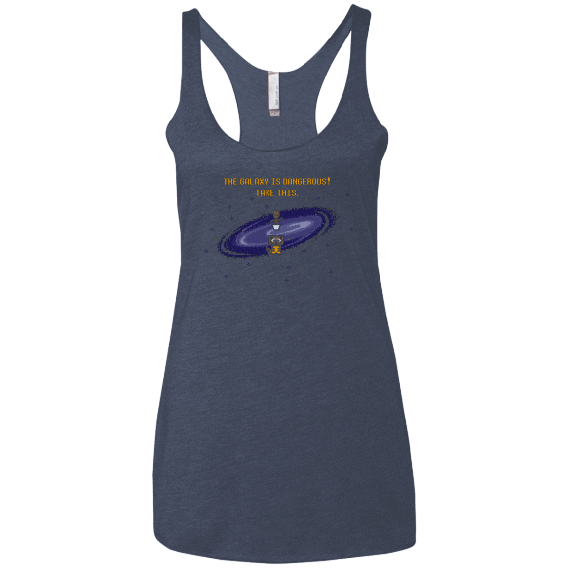 T-Shirts Vintage Navy / X-Small The Galaxy is Dangerous Women's Triblend Racerback Tank